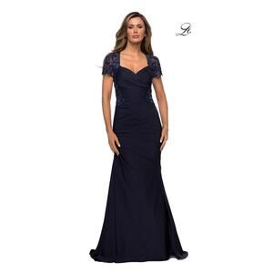 NWT La Femme Ruched MOB Dress SZ 8